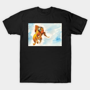 Aviator Fish Heading Out for new Adventures T-Shirt